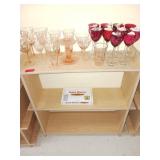 Wooden Bookcase 9x32x32 with Glassware