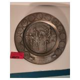 5X BID Bicentennial Pewter Commemorative Plates