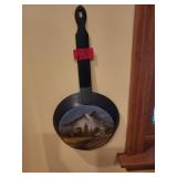 Decorative Painted Cast Iron Skillet