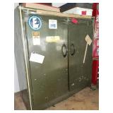 Metal Storage Cabinet and Contents,24x11x26 Inches
