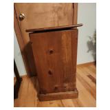 Wooden Laundry Hamper With Hinged Lid