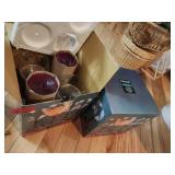 2xBID Pfaltzgraff Winterberry Wine Glasses,