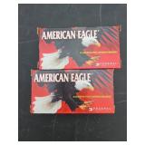2xbid American Eagle 9mm Luger 50rd Ammo, 2 Boxes