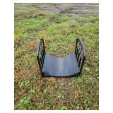 Metal Fire Wood Rack with Decorative Sides