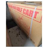 Unassembled Pink Mini Golf Cart 110V