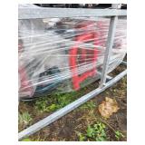 Unassembled Red Three-Wheel Utility Vehicle