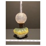 Mini Oil Lamp with Superior Etched Chimney