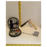 Straight Blade/ Vintage mens kit & Zippo Lot