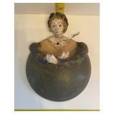 Pottery Wall Pocket Signed Welch 