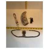 Faux Ivory Alaskian Carving lot