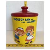 Raggedy Ann & Andy Cookie Jar w/Lid