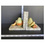 Marble/Fruit Bookends