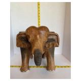Wood Elephant Foot Stool