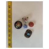 Costume Jewelry Pin Lot