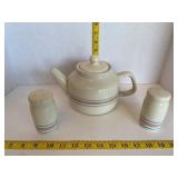 Banded Tea Pot Salt & Pepper Shakers  McCoy