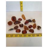 Raw Amber Stone/Glass for Jewelry