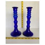 Colbalt Candle Sticks
