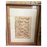 Framed R. Davis 1965 Partridges