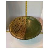 Large Fish Pottery Bowl