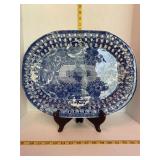 Flow Blue-like Platter