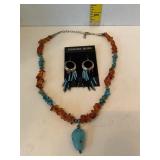 Necklace/Sterling Earring Lot