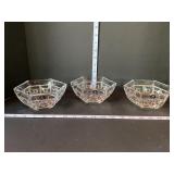 Rosenthal Lead Crystal Bowl Trio