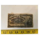 Dominion of Canada $0.25  Dated 1-2-1900