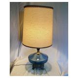 Blue Glass Lamp