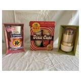 Vintage Solo Cup Dispensers & Dixie Cups