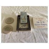 Local Advert:  Zippo, Wooden Nickels & Golf Tee