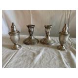 Weighted Sterling Candle Holders & S&P Shakers