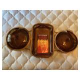 Vintage Anchor Hocking Casserole Dishes in Server