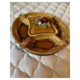 MCM Cali USA Pottery 6pcs Chip & Dip Set