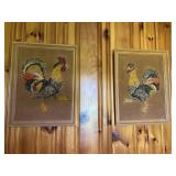 Vintage Corn & Bean Rooster Decor