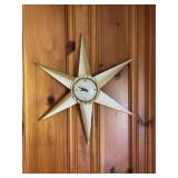 MCM 6 Point Star Wall Clock