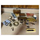 Wallets, Glasses, Knives, Jewelry, Stamp Book Etc