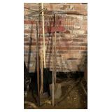 Rakes, Shovel, Axe