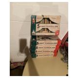 Vintage Crescent 5 light Candolier 5 Boxes