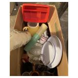 Misc Box Lot- Tupperware Cups, Drinking Glasses