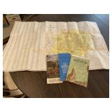 1965 Greensboro Folding Map & Others