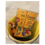 Bucket of Crayola Crayons