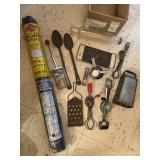 Glass Rolling Pin, Misc Vintage Kitchen Items