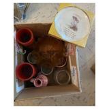 Decor Plate, Vase, Christmas Candles