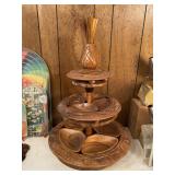 3 Tier Revolving Horderves trays