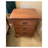Young Hinkle Maple 3 Drawer Nightstand