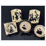 Vintage Hand Painted Silhouettes, Plaster & More