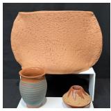 Hand Thrown Signed NC Pottery Pieces