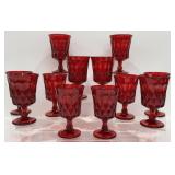 Noritake? Ruby Red Perspective Glasses Set of 12
