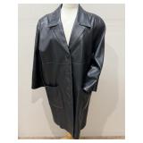Vintage MB Pite Mode Leather Coat Size 44