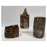 Vintage Hand Thrown Signed Studio Art Pottery